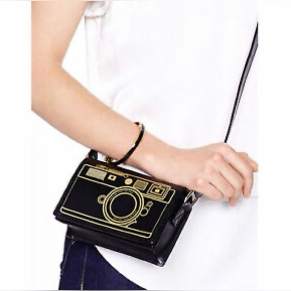 Kate Spade Lemon Street Gwen Camera Crossbody Bag Fun Photography Mini Purse